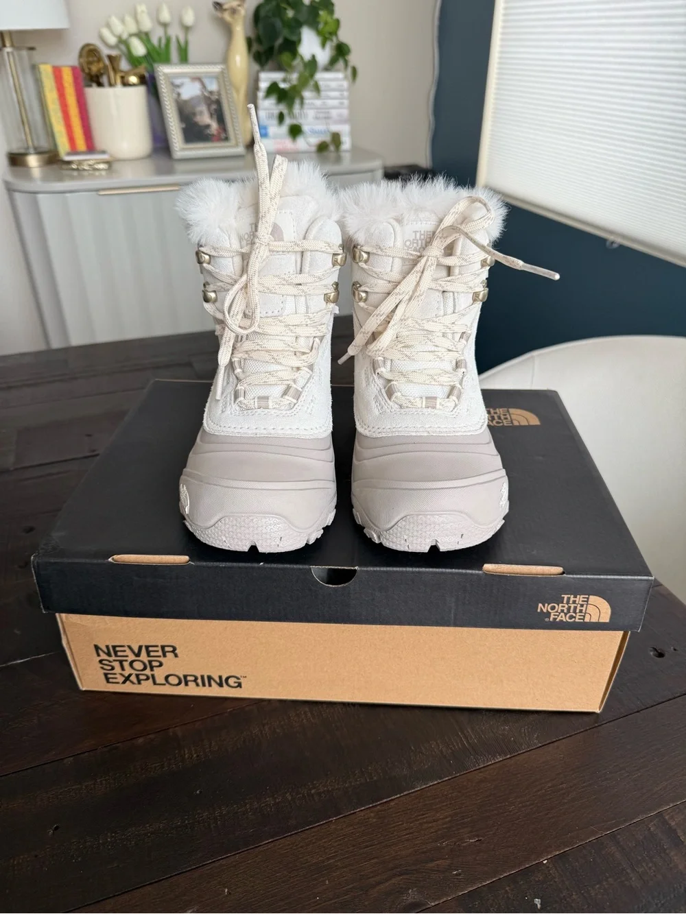 The North Face Kids Fuzzy Winter Boots